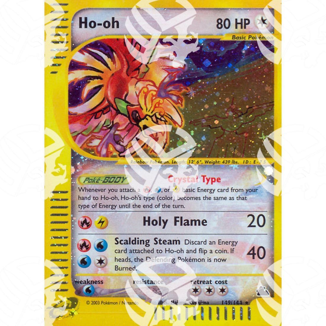 Skyridge - Ho-Oh - Secret Rare 149/144 - Warcard - Skyridge - Ho-Oh - Secret Rare 149/144 i prezzi più bassi sul mercato, solo da www.warcardshop.com! Carte singole, box, buste e mazzi.