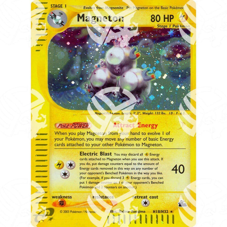 Skyridge - Magneton - Holo Rare H18/H32 - Warcard - Skyridge - Magcargo - Holo Rare H17/H32 i prezzi più bassi sul mercato, solo da www.warcardshop.com! Carte singole, box, buste e mazzi.