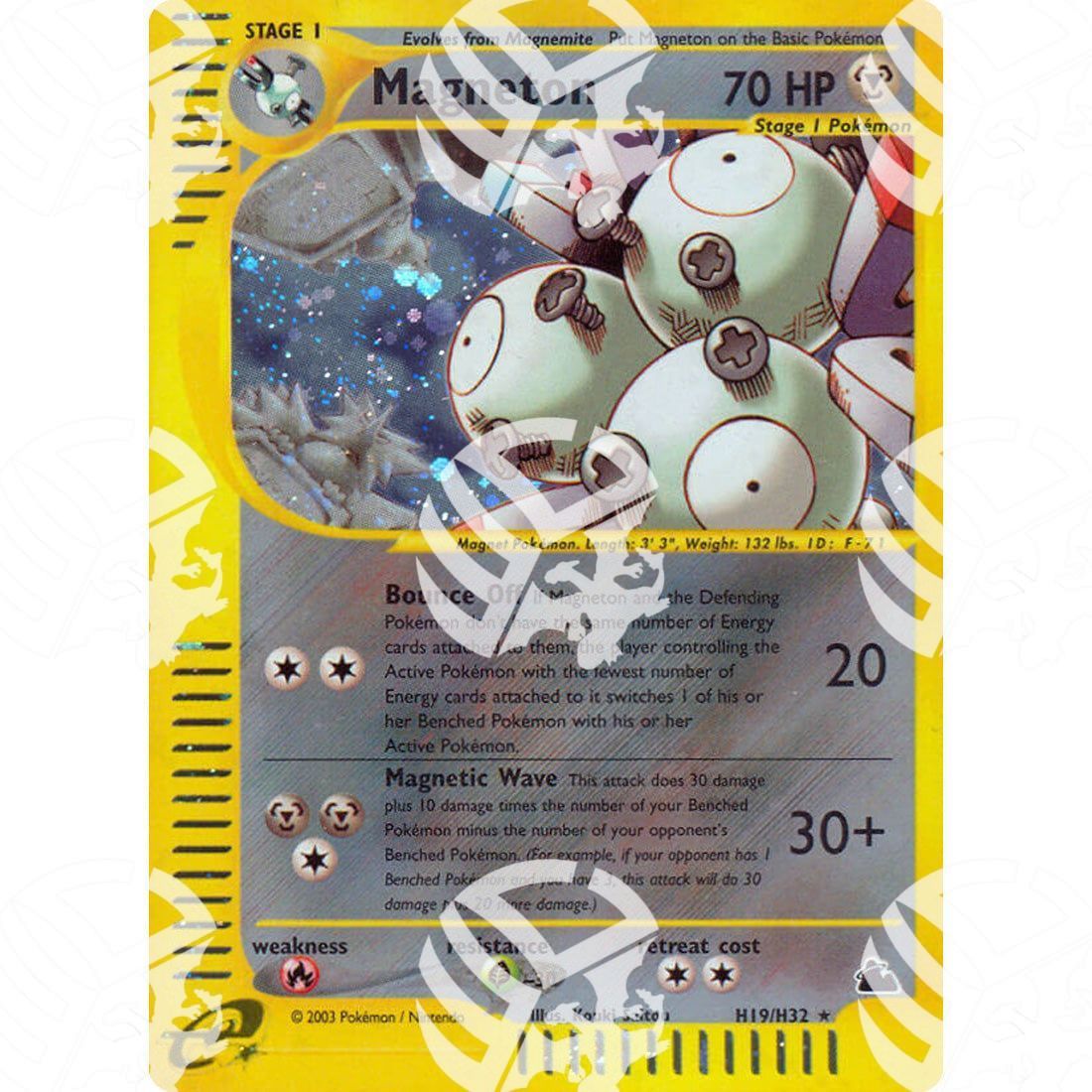 Skyridge - Magneton - Holo Rare H19/H32 - Warcard - Skyridge - Magcargo - Holo Rare H17/H32 i prezzi più bassi sul mercato, solo da www.warcardshop.com! Carte singole, box, buste e mazzi.