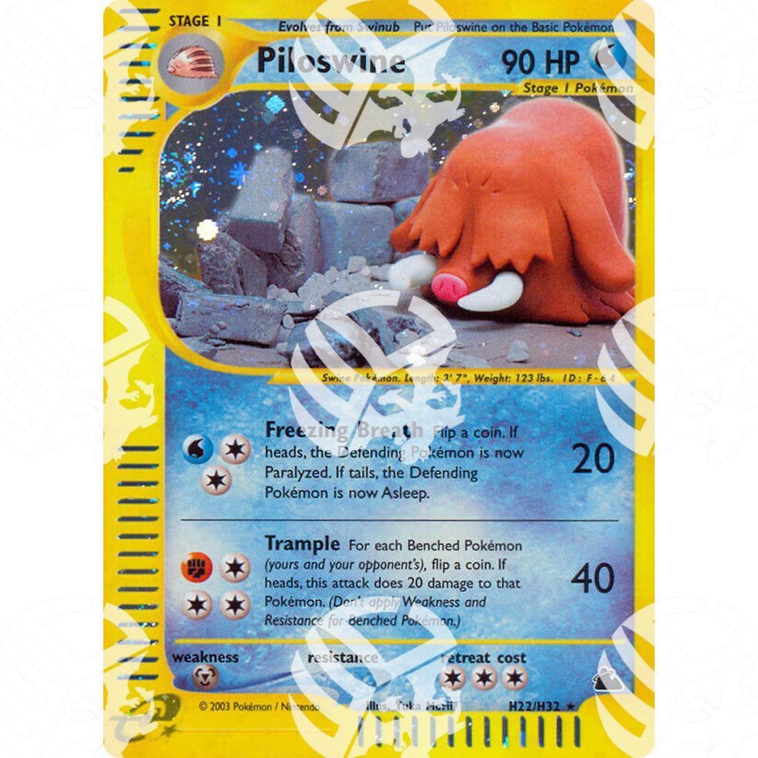 Skyridge - Piloswine - Holo Rare H22/H32 - Warcard - Skyridge - Nidoqueen - Holo Rare H21/H32 i prezzi più bassi sul mercato, solo da www.warcardshop.com! Carte singole, box, buste e mazzi.