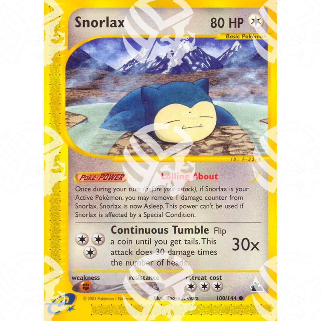 Skyridge - Snorlax - 100/144 - Warcard - Skyridge - Snorlax - 100/144 i prezzi più bassi sul mercato, solo da www.warcardshop.com! Carte singole, box, buste e mazzi.