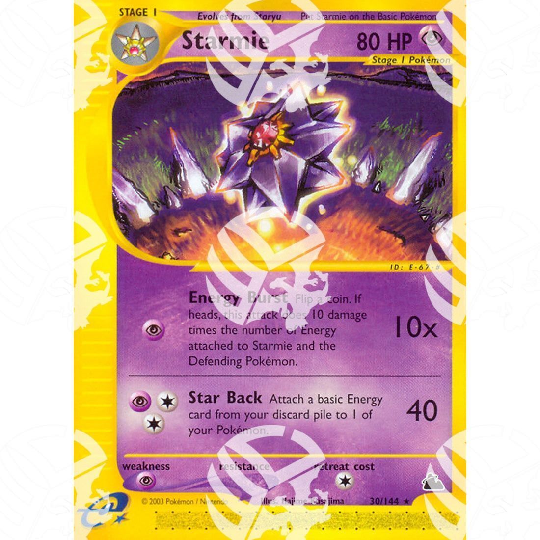 Skyridge - Starmie - 30/144 - Warcard - Skyridge - Starmie - 30/144 i prezzi più bassi sul mercato, solo da www.warcardshop.com! Carte singole, box, buste e mazzi.