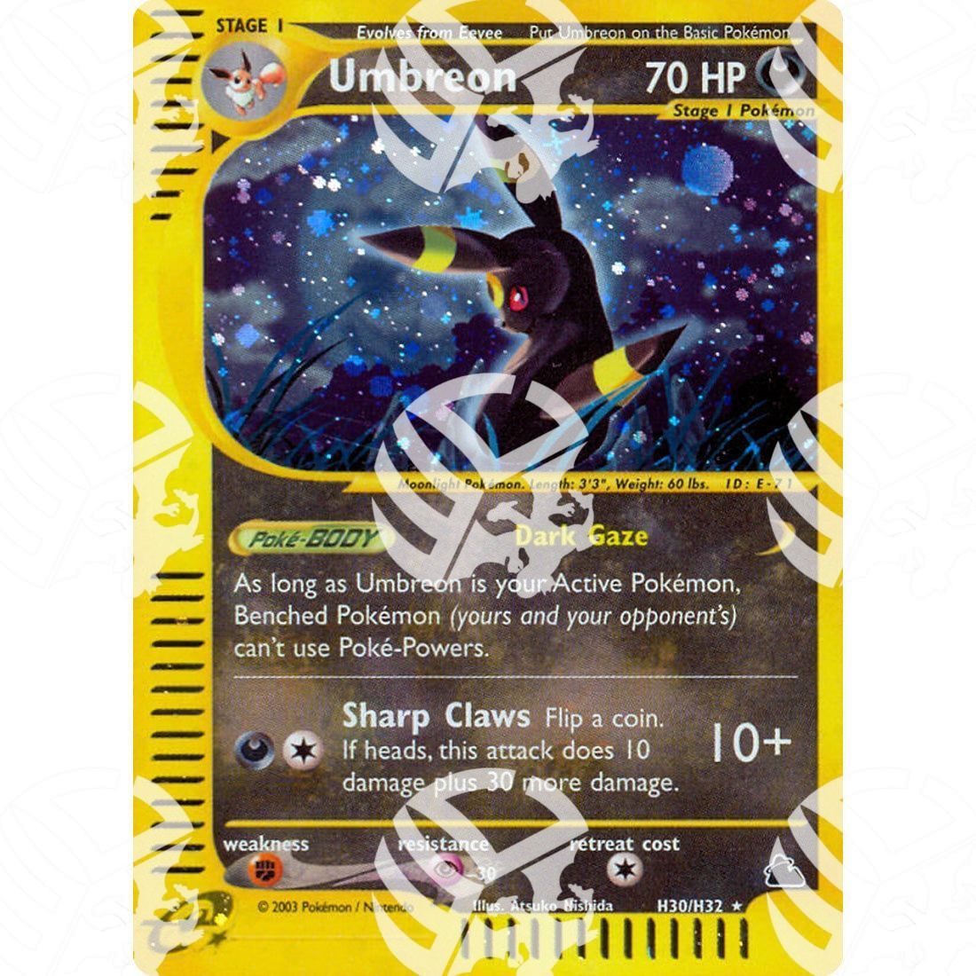 Skyridge - Umbreon - Holo Rare H30/H32 - Warcard - Skyridge - Steelix - Holo Rare H29/H32 i prezzi più bassi sul mercato, solo da www.warcardshop.com! Carte singole, box, buste e mazzi.