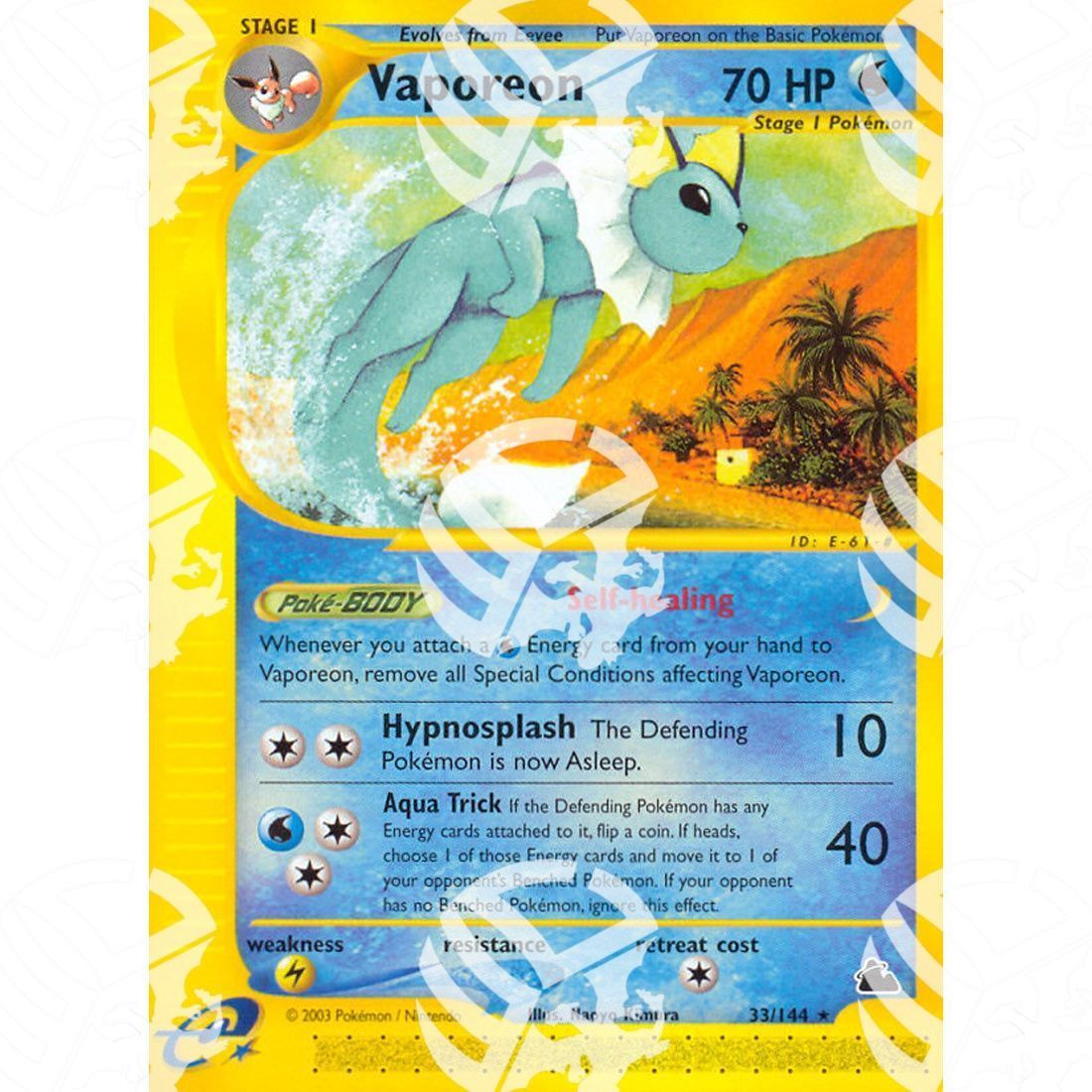 Skyridge - Vaporeon - 33/144 - Warcard - Skyridge - Vaporeon - 33/144 i prezzi più bassi sul mercato, solo da www.warcardshop.com! Carte singole, box, buste e mazzi.