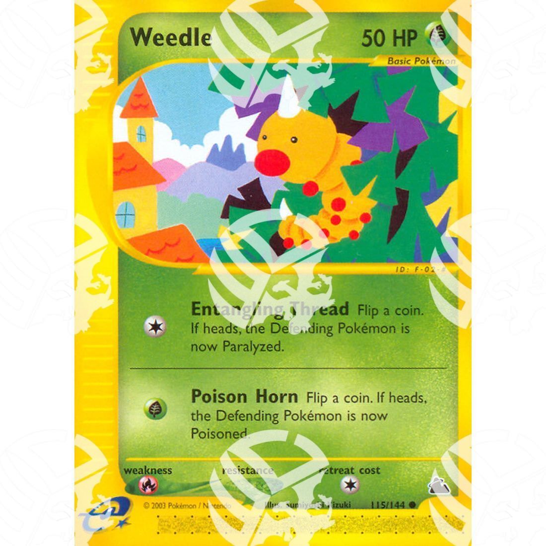 Skyridge - Weedle - 115/144 - Warcard - Skyridge - Weedle - 115/144 i prezzi più bassi sul mercato, solo da www.warcardshop.com! Carte singole, box, buste e mazzi.