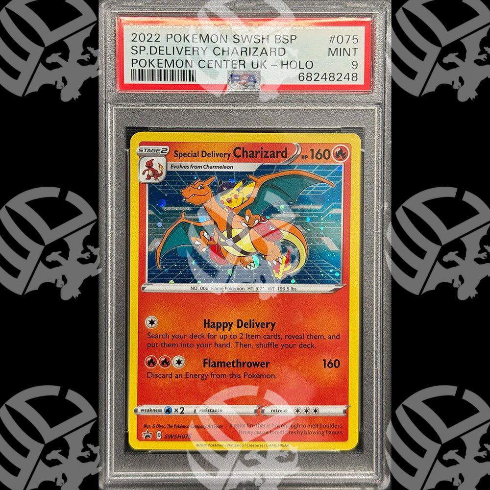 Special Delivery Charizard Pokemon Center UK - PSA 9 - Warcard - Gradate i prezzi più bassi sul mercato, solo da www.warcardshop.com! Carte singole, box, buste e mazzi.