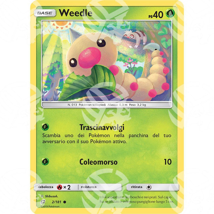 Gioco di Squadra - Weedle - 2/181 - Warcard - Gioco di Squadra - Weedle - 2/181 i prezzi più bassi sul mercato, solo da www.warcardshop.com! Carte singole, box, buste e mazzi.