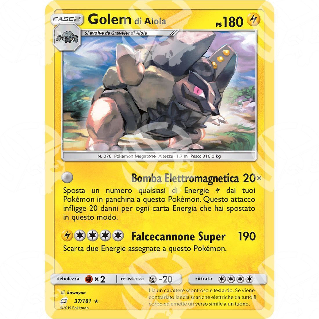 Gioco di Squadra - Alolan Golem - 37/181 - Warcard - Gioco di Squadra - Alolan Golem - 37/181 i prezzi più bassi sul mercato, solo da www.warcardshop.com! Carte singole, box, buste e mazzi.