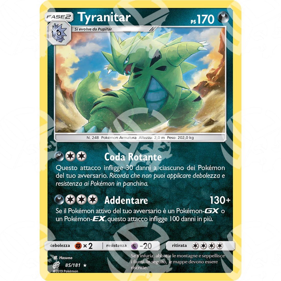 Gioco di Squadra - Tyranitar - Holo Rare 85/181 - Warcard - Gioco di Squadra - Tyranitar - Holo Rare 85/181 i prezzi più bassi sul mercato, solo da www.warcardshop.com! Carte singole, box, buste e mazzi.