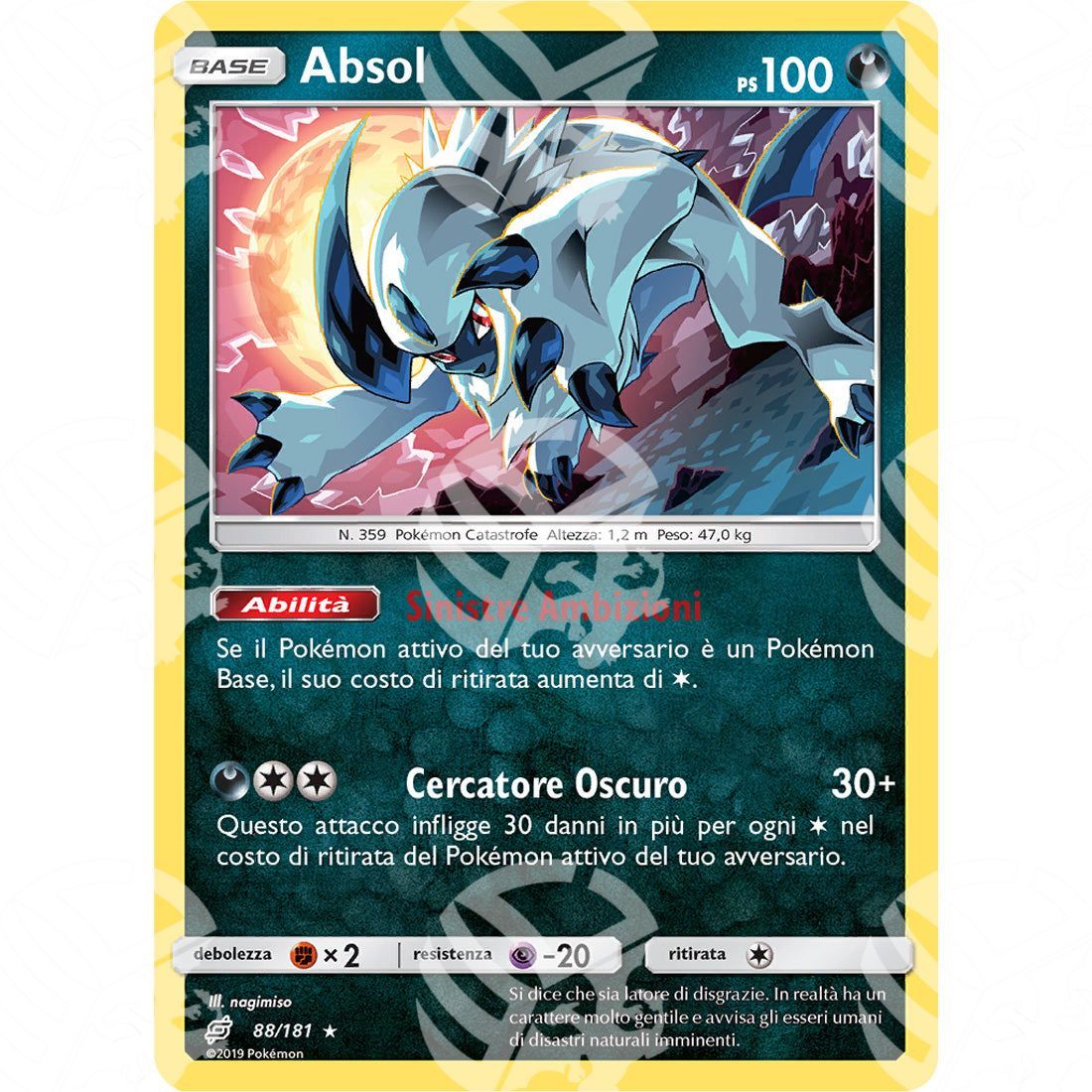 Gioco di Squadra - Absol - Holo Rare 88/181 - Warcard - Gioco di Squadra - Absol - Holo Rare 88/181 i prezzi più bassi sul mercato, solo da www.warcardshop.com! Carte singole, box, buste e mazzi.