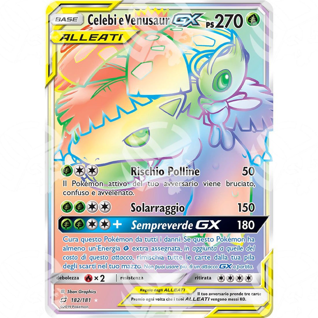 Gioco di Squadra - Celebi & Venusaur GX - Rainbow Rare 182/181 - Warcard - Gioco di Squadra - Celebi & Venusaur GX - Rainbow Rare 182/181 i prezzi più bassi sul mercato, solo da www.warcardshop.com! Carte singole, box, buste e mazzi.