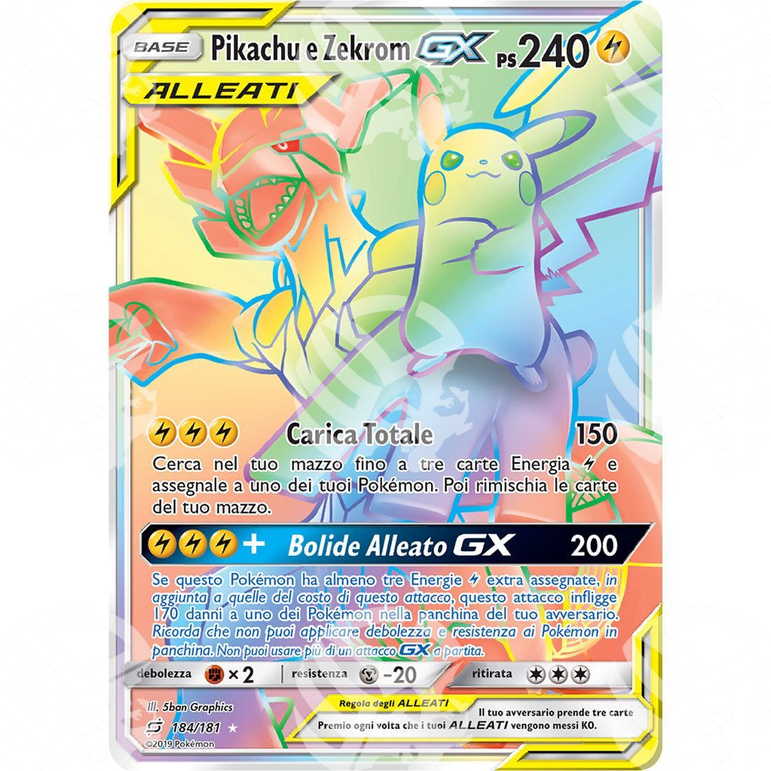 Gioco di Squadra - Pikachu & Zekrom GX - Rainbow Rare 184/181 - Warcard - Gioco di Squadra - Pikachu & Zekrom GX - Rainbow Rare 184/181 i prezzi più bassi sul mercato, solo da www.warcardshop.com! Carte singole, box, buste e mazzi.