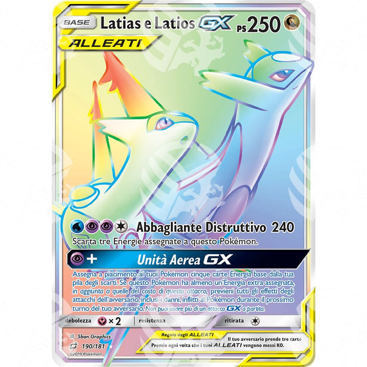 Gioco di Squadra - Latias & Latios GX - Rainbow Rare 190/181 - Warcard - Gioco di Squadra - Latias & Latios GX - Rainbow Rare 190/181 i prezzi più bassi sul mercato, solo da www.warcardshop.com! Carte singole, box, buste e mazzi.