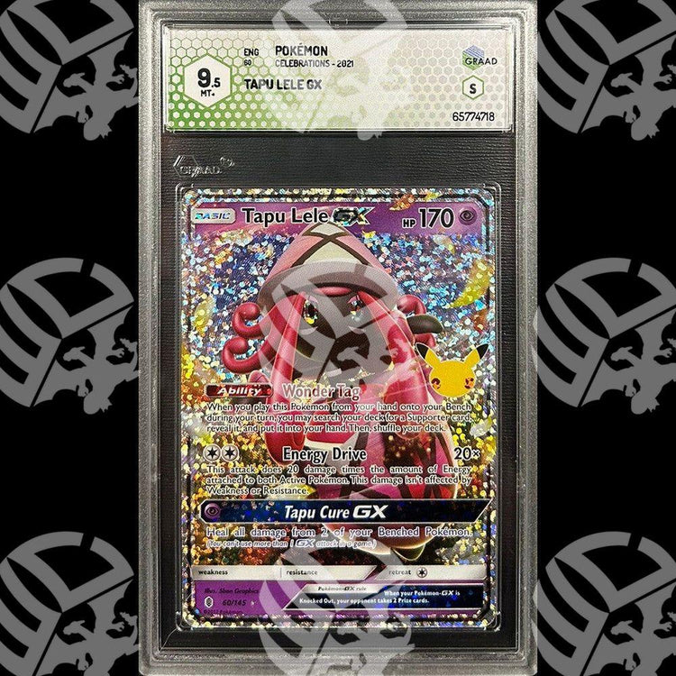 Tapu Lele GX Celebrations - GRAAD 9.5 - Warcard - Gradate i prezzi più bassi sul mercato, solo da www.warcardshop.com! Carte singole, box, buste e mazzi.