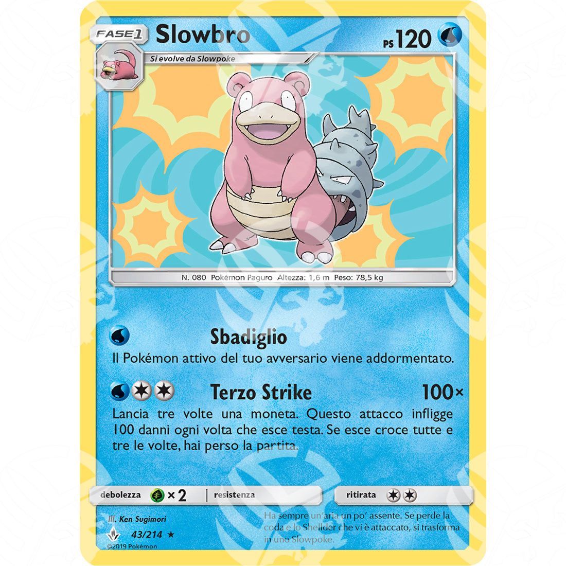 Legami Inossidabili - Slowbro - Holo Rare 43/214 - Warcard - Legami Inossidabili - Slowbro - Holo Rare 43/214 i prezzi più bassi sul mercato, solo da www.warcardshop.com! Carte singole, box, buste e mazzi.