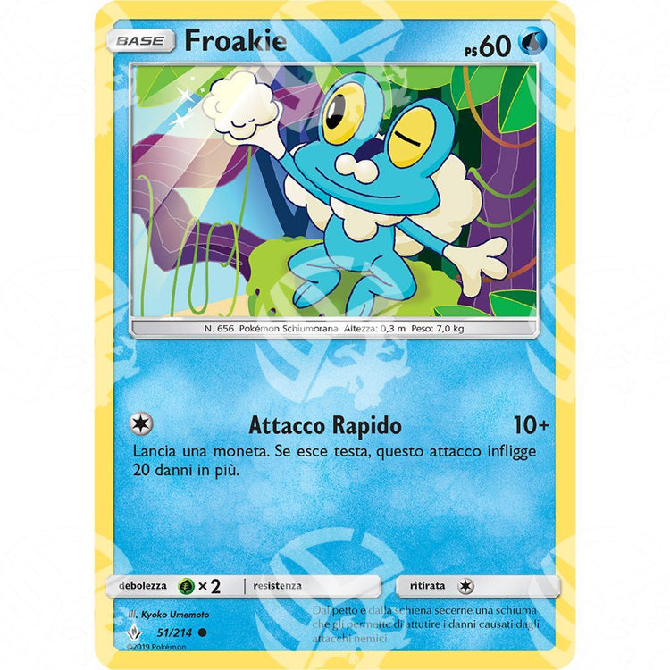 Legami Inossidabili - Froakie - 51/214 - Warcard - Legami Inossidabili - Froakie - 51/214 i prezzi più bassi sul mercato, solo da www.warcardshop.com! Carte singole, box, buste e mazzi.