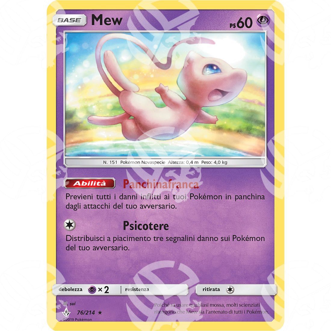 Legami Inossidabili - Mew - Holo Rare 76/214 - Warcard - Legami Inossidabili - Mew - Holo Rare 76/214 i prezzi più bassi sul mercato, solo da www.warcardshop.com! Carte singole, box, buste e mazzi.