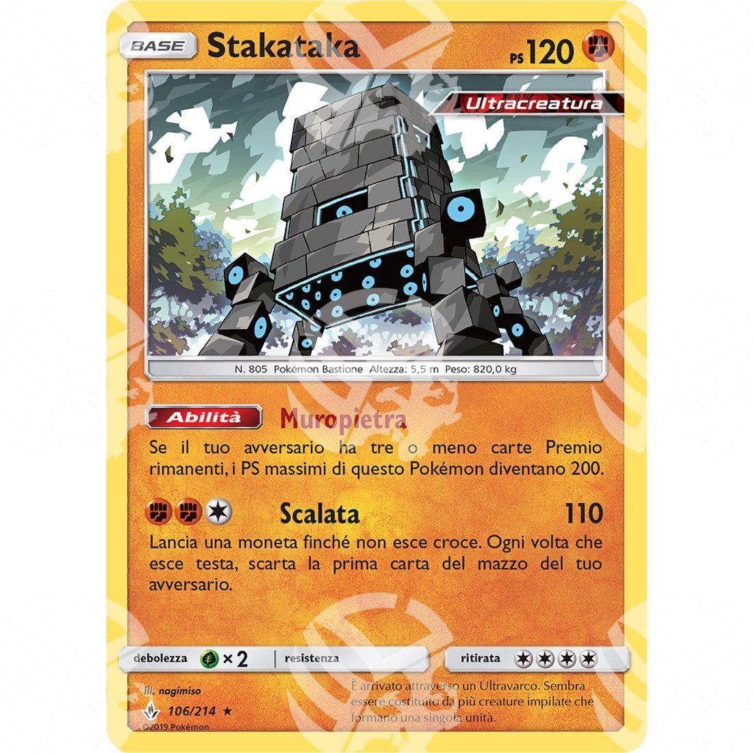 Legami Inossidabili - Stakataka - Holo Rare 106/214 - Warcard - Legami Inossidabili - Stakataka - Holo Rare 106/214 i prezzi più bassi sul mercato, solo da www.warcardshop.com! Carte singole, box, buste e mazzi.