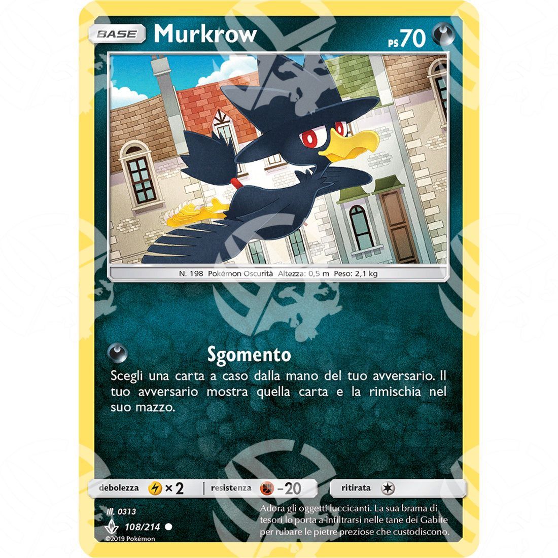 Legami Inossidabili - Murkrow - 108/214 - Warcard - Legami Inossidabili - Murkrow - 108/214 i prezzi più bassi sul mercato, solo da www.warcardshop.com! Carte singole, box, buste e mazzi.