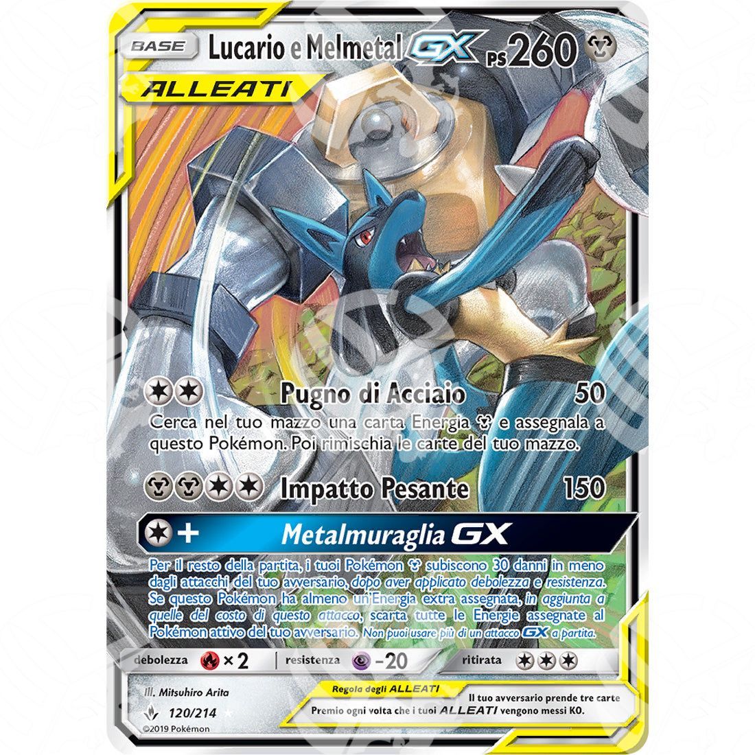 Legami Inossidabili - Lucario & Melmetal GX - Holo Rare 120/214 - Warcard - Legami Inossidabili - Lucario & Melmetal GX - Holo Rare 120/214 i prezzi più bassi sul mercato, solo da www.warcardshop.com! Carte singole, box, buste e mazzi.