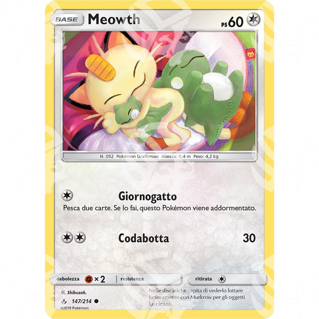 Legami Inossidabili - Meowth - 147/214 - Warcard - Legami Inossidabili - Meowth - 147/214 i prezzi più bassi sul mercato, solo da www.warcardshop.com! Carte singole, box, buste e mazzi.