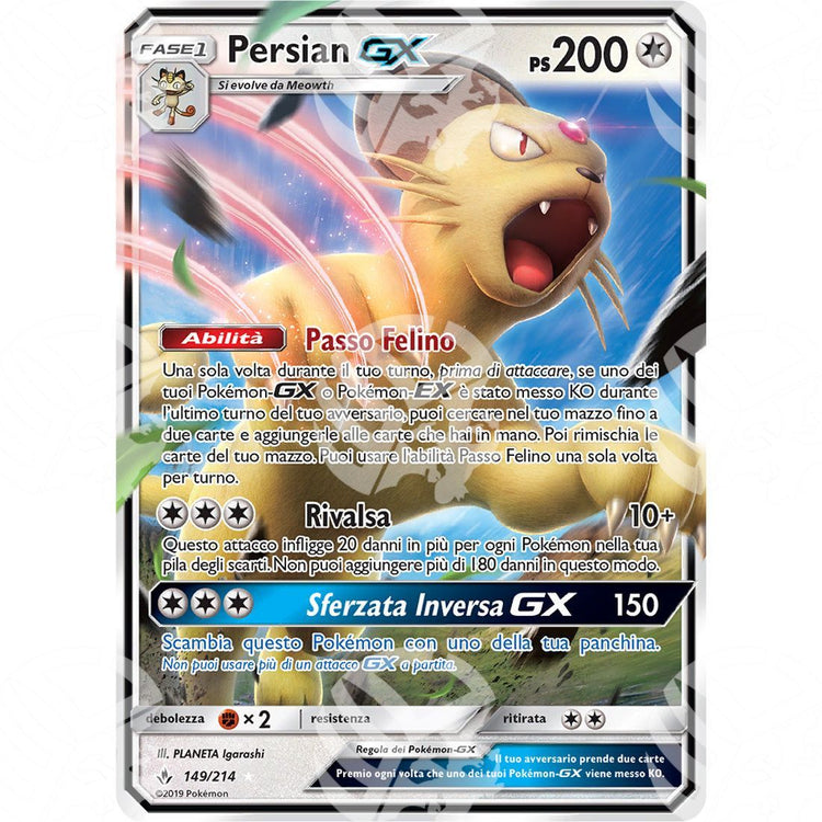 Legami Inossidabili - Persian GX - Holo Rare 149/214 - Warcard - Legami Inossidabili - Persian GX - Holo Rare 149/214 i prezzi più bassi sul mercato, solo da www.warcardshop.com! Carte singole, box, buste e mazzi.