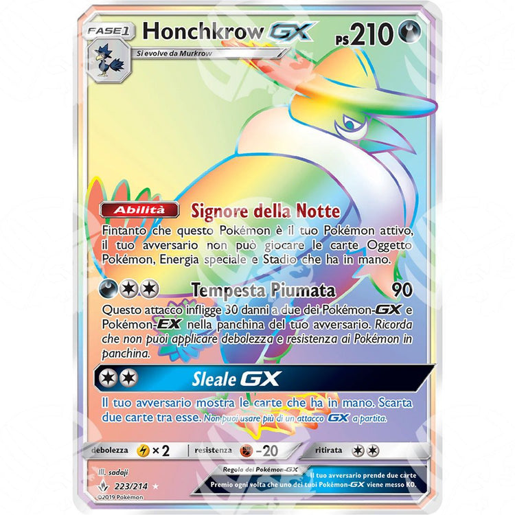 Legami Inossidabili - Honchkrow GX - Rainbow Rare 223/214 - Warcard - Legami Inossidabili - Honchkrow GX - Rainbow Rare 223/214 i prezzi più bassi sul mercato, solo da www.warcardshop.com! Carte singole, box, buste e mazzi.