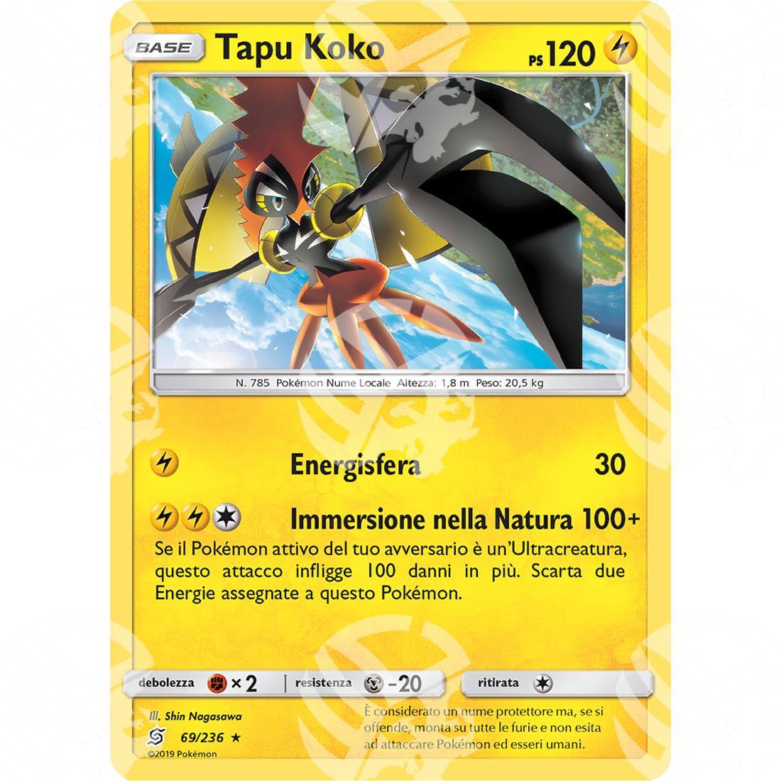 Sintonia Mentale - Tapu Koko - Holo Rare 69/236 - Warcard - Sintonia Mentale - Tapu Koko - Holo Rare 69/236 i prezzi più bassi sul mercato, solo da www.warcardshop.com! Carte singole, box, buste e mazzi.