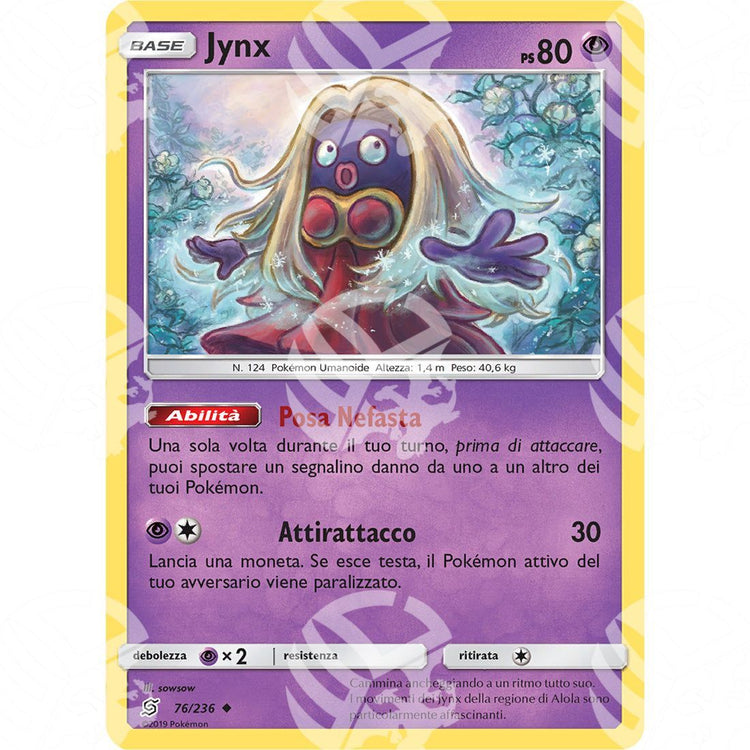 Sintonia Mentale - Jynx - 76/236 - Warcard - Sintonia Mentale - Jynx - 76/236 i prezzi più bassi sul mercato, solo da www.warcardshop.com! Carte singole, box, buste e mazzi.