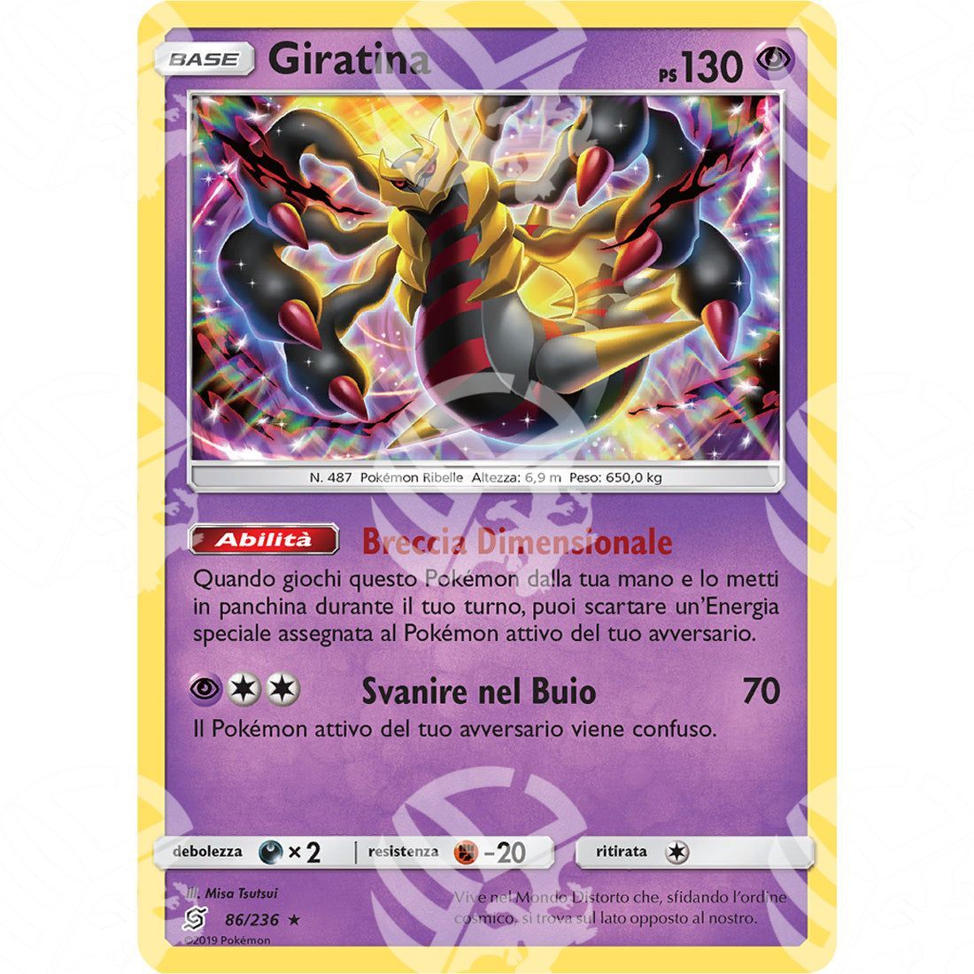 Sintonia Mentale - Giratina - Holo Rare 86/236 - Warcard - Sintonia Mentale - Giratina - Holo Rare 86/236 i prezzi più bassi sul mercato, solo da www.warcardshop.com! Carte singole, box, buste e mazzi.