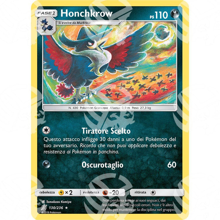 Sintonia Mentale - Honchkrow - 130/236 - Warcard - Sintonia Mentale - Honchkrow - 130/236 i prezzi più bassi sul mercato, solo da www.warcardshop.com! Carte singole, box, buste e mazzi.