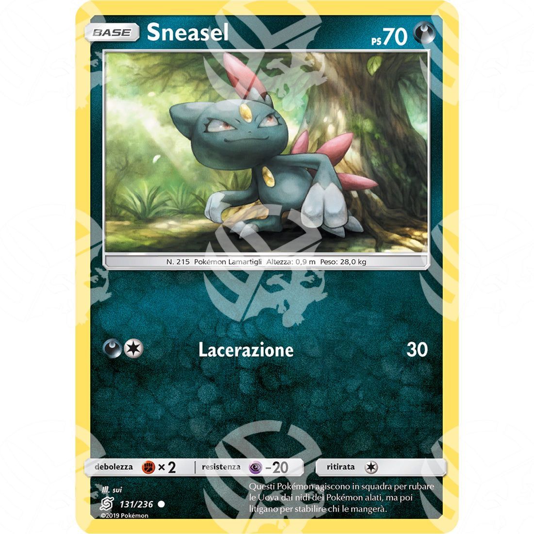 Sintonia Mentale - Sneasel - 131/236 - Warcard - Sintonia Mentale - Sneasel - 131/236 i prezzi più bassi sul mercato, solo da www.warcardshop.com! Carte singole, box, buste e mazzi.