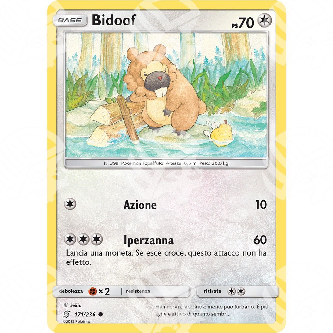 Sintonia Mentale - Bidoof - 171/236 - Warcard - Sintonia Mentale - Bidoof - 171/236 i prezzi più bassi sul mercato, solo da www.warcardshop.com! Carte singole, box, buste e mazzi.