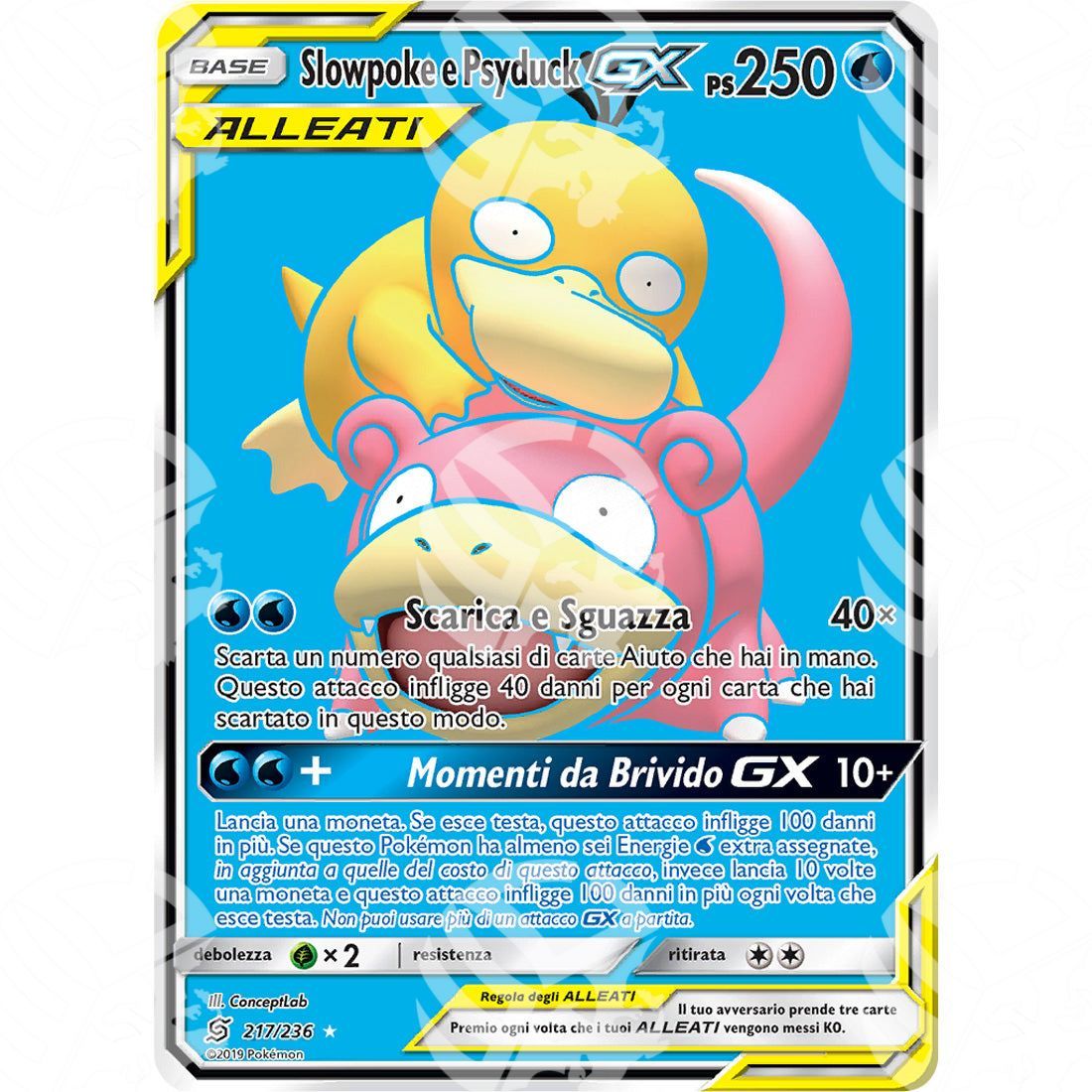 Sintonia Mentale - Slowpoke & Psyduck GX - Secret Rare 217/236 - Warcard - Sintonia Mentale - Slowpoke & Psyduck GX - Secret Rare 217/236 i prezzi più bassi sul mercato, solo da www.warcardshop.com! Carte singole, box, buste e mazzi.