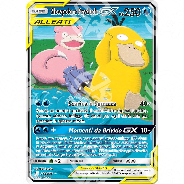 Sintonia Mentale - Slowpoke & Psyduck GX - Secret Rare 218/236 - Warcard - Sintonia Mentale - Slowpoke & Psyduck GX - Secret Rare 218/236 i prezzi più bassi sul mercato, solo da www.warcardshop.com! Carte singole, box, buste e mazzi.