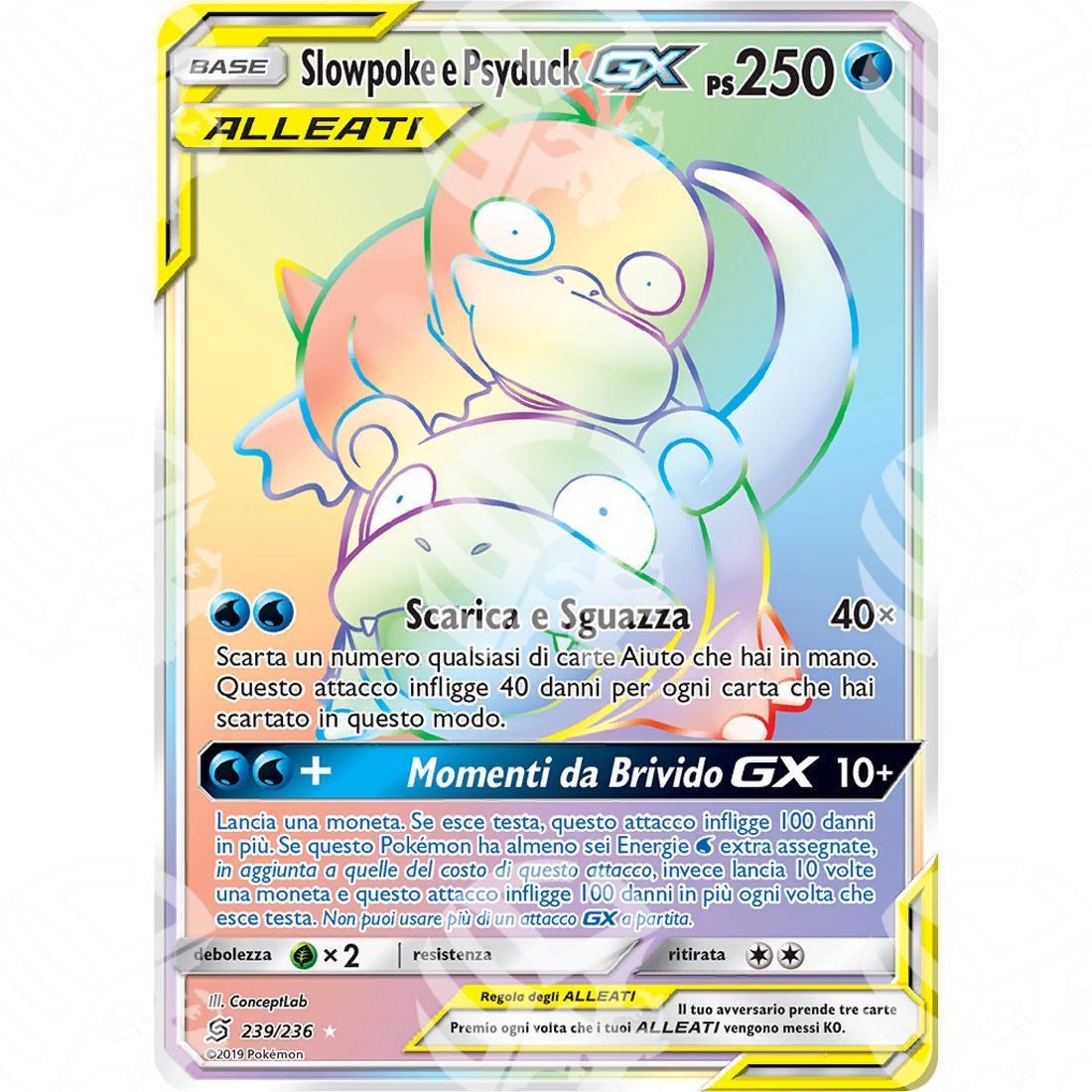 Sintonia Mentale - Slowpoke & Psyduck GX - Rainbow 239/236 - Warcard - Sintonia Mentale - Slowpoke & Psyduck GX - Rainbow 239/236 i prezzi più bassi sul mercato, solo da www.warcardshop.com! Carte singole, box, buste e mazzi.