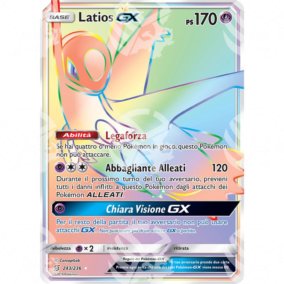 Sintonia Mentale - Latios GX - Rainbow 243/236 - Warcard - Sintonia Mentale - Latios GX - Rainbow 243/236 i prezzi più bassi sul mercato, solo da www.warcardshop.com! Carte singole, box, buste e mazzi.