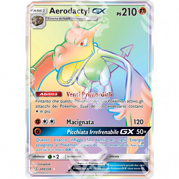 Sintonia Mentale - Aerodactyl GX - Rainbow 244/236 - Warcard - Sintonia Mentale - Aerodactyl GX - Rainbow 244/236 i prezzi più bassi sul mercato, solo da www.warcardshop.com! Carte singole, box, buste e mazzi.