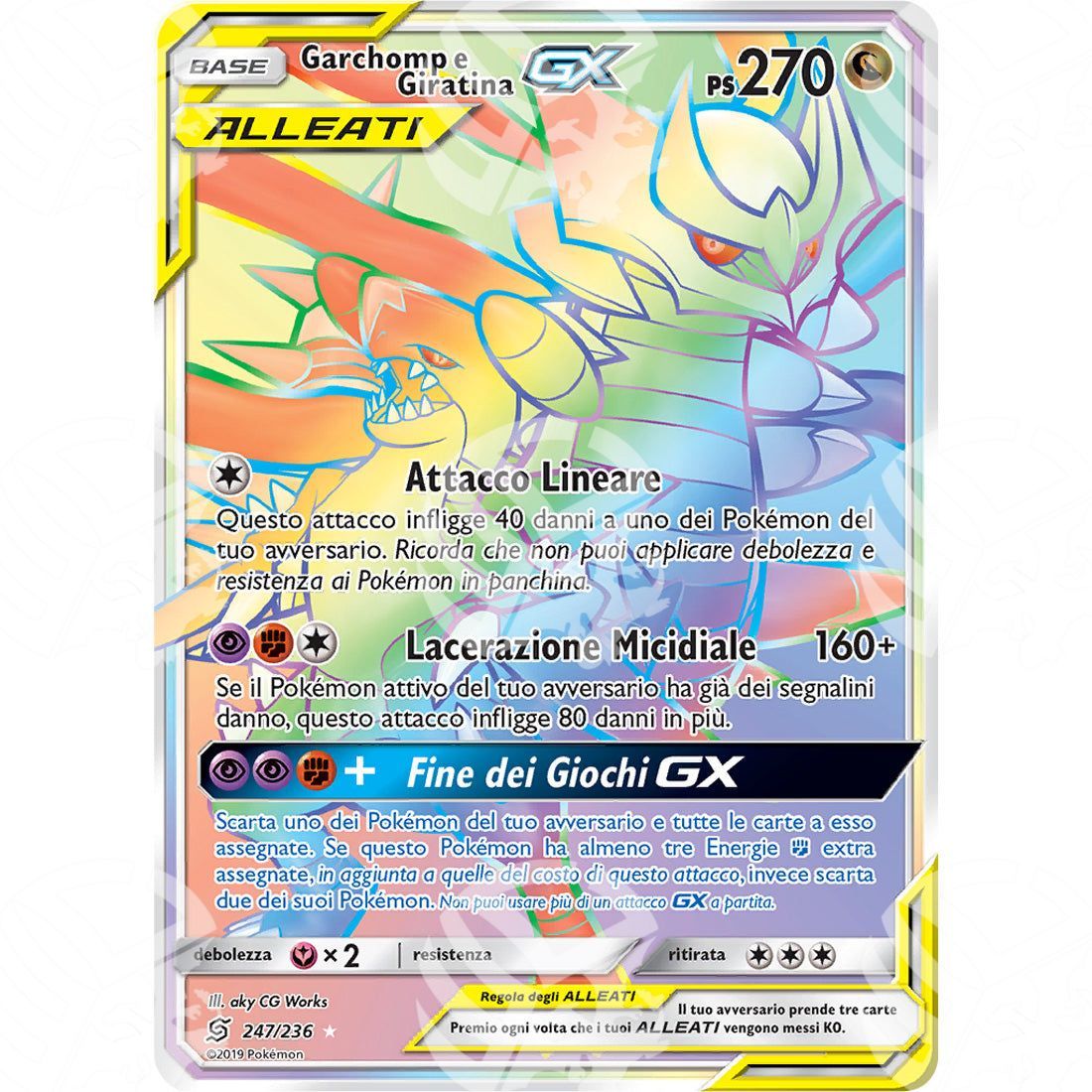 Sintonia Mentale - Garchomp & Giratina GX - Rainbow Rare 247/236 - Warcard - Sintonia Mentale - Garchomp & Giratina GX - Rainbow Rare 247/236 i prezzi più bassi sul mercato, solo da www.warcardshop.com! Carte singole, box, buste e mazzi.