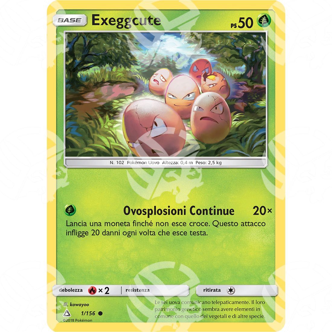 Ultraprisma - Exeggcute - 1/156 - Warcard - Ultraprisma - Exeggcute - 1/156 i prezzi più bassi sul mercato, solo da www.warcardshop.com! Carte singole, box, buste e mazzi.