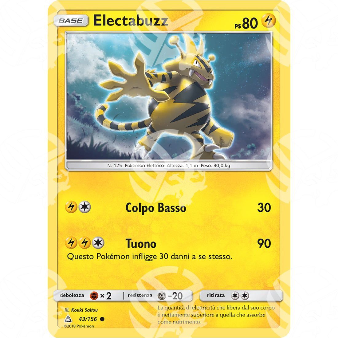 Ultraprisma - Electabuzz - 43/156 - Warcard - Ultraprisma - Electabuzz - 43/156 i prezzi più bassi sul mercato, solo da www.warcardshop.com! Carte singole, box, buste e mazzi.