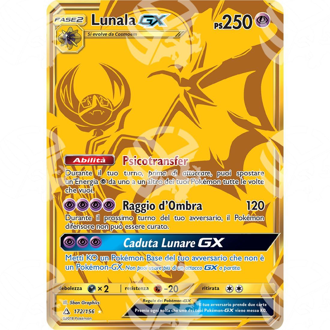 Ultraprisma - Lunala GX - Secret Rare 172/156 - Warcard - Ultraprisma - Lunala GX - Secret Rare 172/156 i prezzi più bassi sul mercato, solo da www.warcardshop.com! Carte singole, box, buste e mazzi.