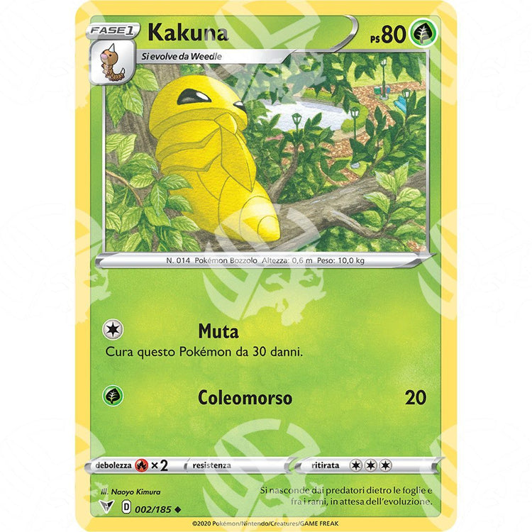 Voltaggio Sfolgorante - Kakuna - 002/185 - Warcard - Voltaggio Sfolgorante - Kakuna - 002/185 i prezzi più bassi sul mercato, solo da www.warcardshop.com! Carte singole, box, buste e mazzi.