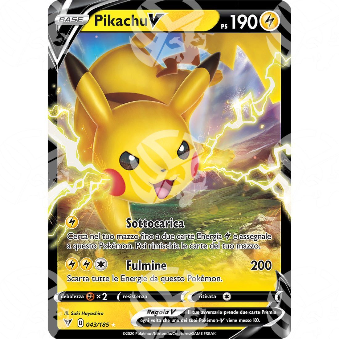 Voltaggio Sfolgorante - Pikachu V - 043/185 - Warcard - Voltaggio Sfolgorante - Pikachu V - 043/185 i prezzi più bassi sul mercato, solo da www.warcardshop.com! Carte singole, box, buste e mazzi.