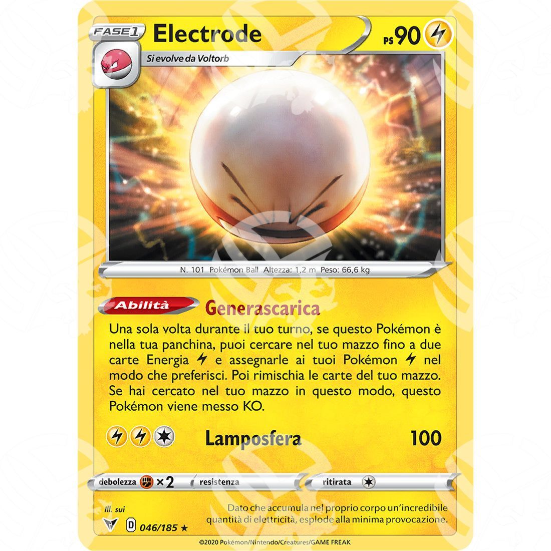 Voltaggio Sfolgorante - Electrode - Holo Rare 046/185 - Warcard - Voltaggio Sfolgorante - Electrode - Holo Rare 046/185 i prezzi più bassi sul mercato, solo da www.warcardshop.com! Carte singole, box, buste e mazzi.