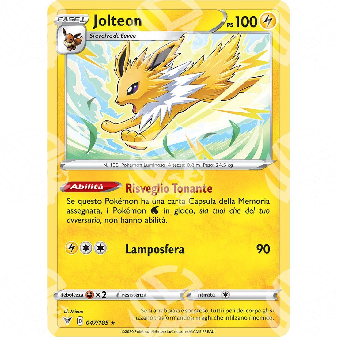 Voltaggio Sfolgorante - Jolteon - 047/185 - Warcard - Voltaggio Sfolgorante - Jolteon - 047/185 i prezzi più bassi sul mercato, solo da www.warcardshop.com! Carte singole, box, buste e mazzi.