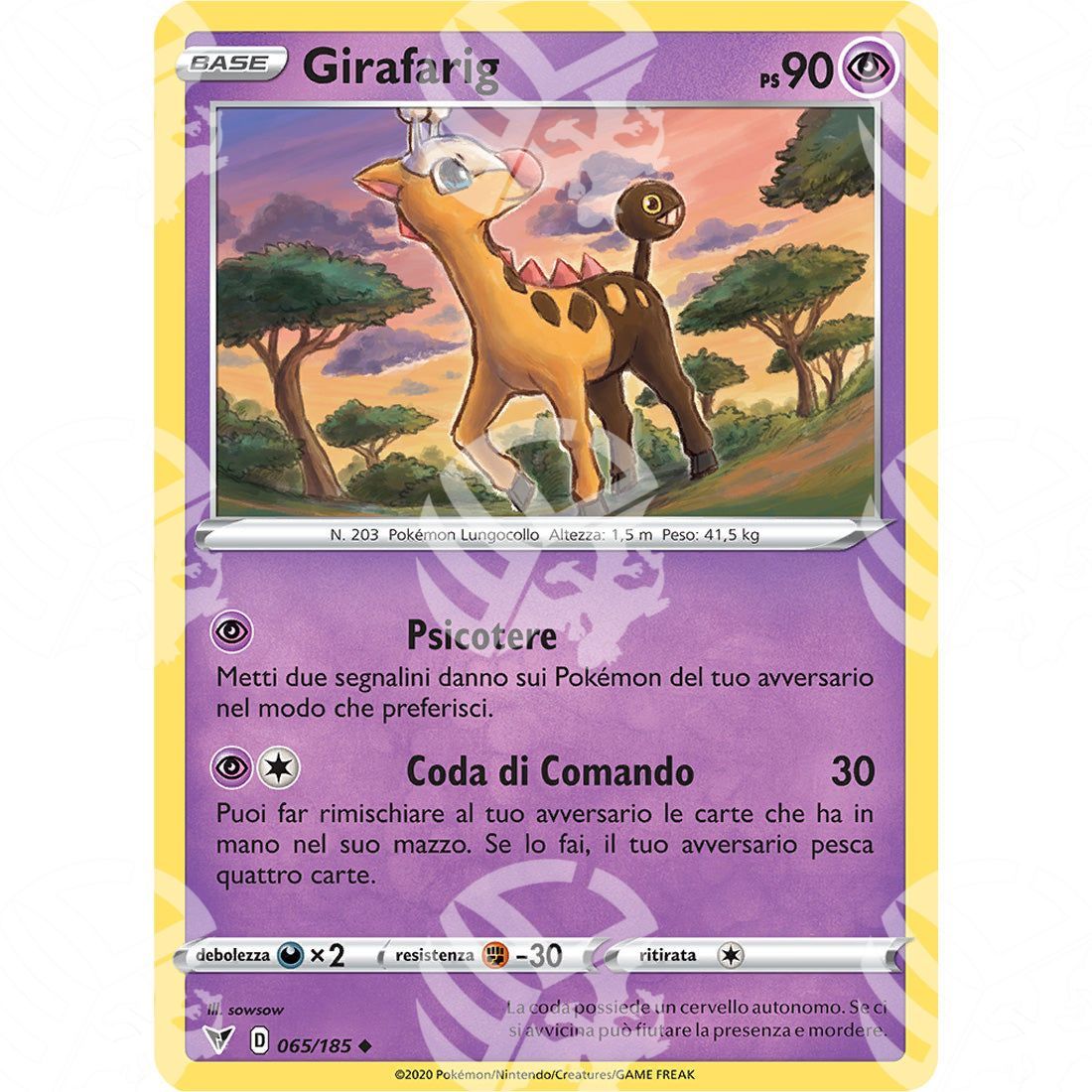 Voltaggio Sfolgorante - Girafarig - 065/185 - Warcard - Voltaggio Sfolgorante - Girafarig - 065/185 i prezzi più bassi sul mercato, solo da www.warcardshop.com! Carte singole, box, buste e mazzi.