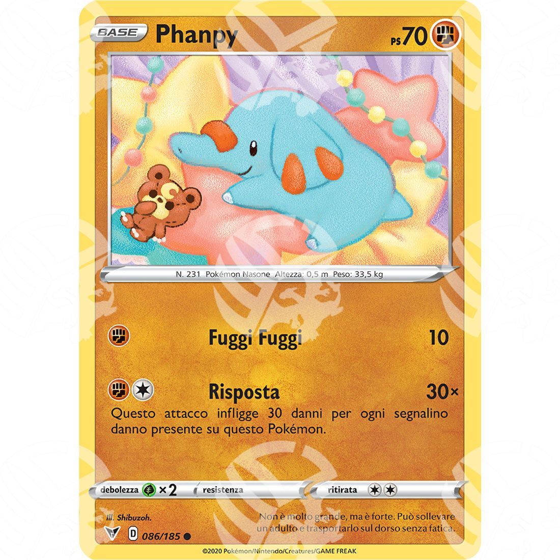 Voltaggio Sfolgorante - Phanpy - 086/185 - Warcard - Voltaggio Sfolgorante - Phanpy - 086/185 i prezzi più bassi sul mercato, solo da www.warcardshop.com! Carte singole, box, buste e mazzi.