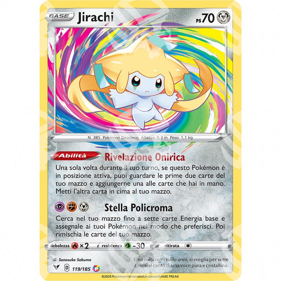 Voltaggio Sfolgorante - Jirachi - 119/185 - Warcard - Voltaggio Sfolgorante - Jirachi - 119/185 i prezzi più bassi sul mercato, solo da www.warcardshop.com! Carte singole, box, buste e mazzi.