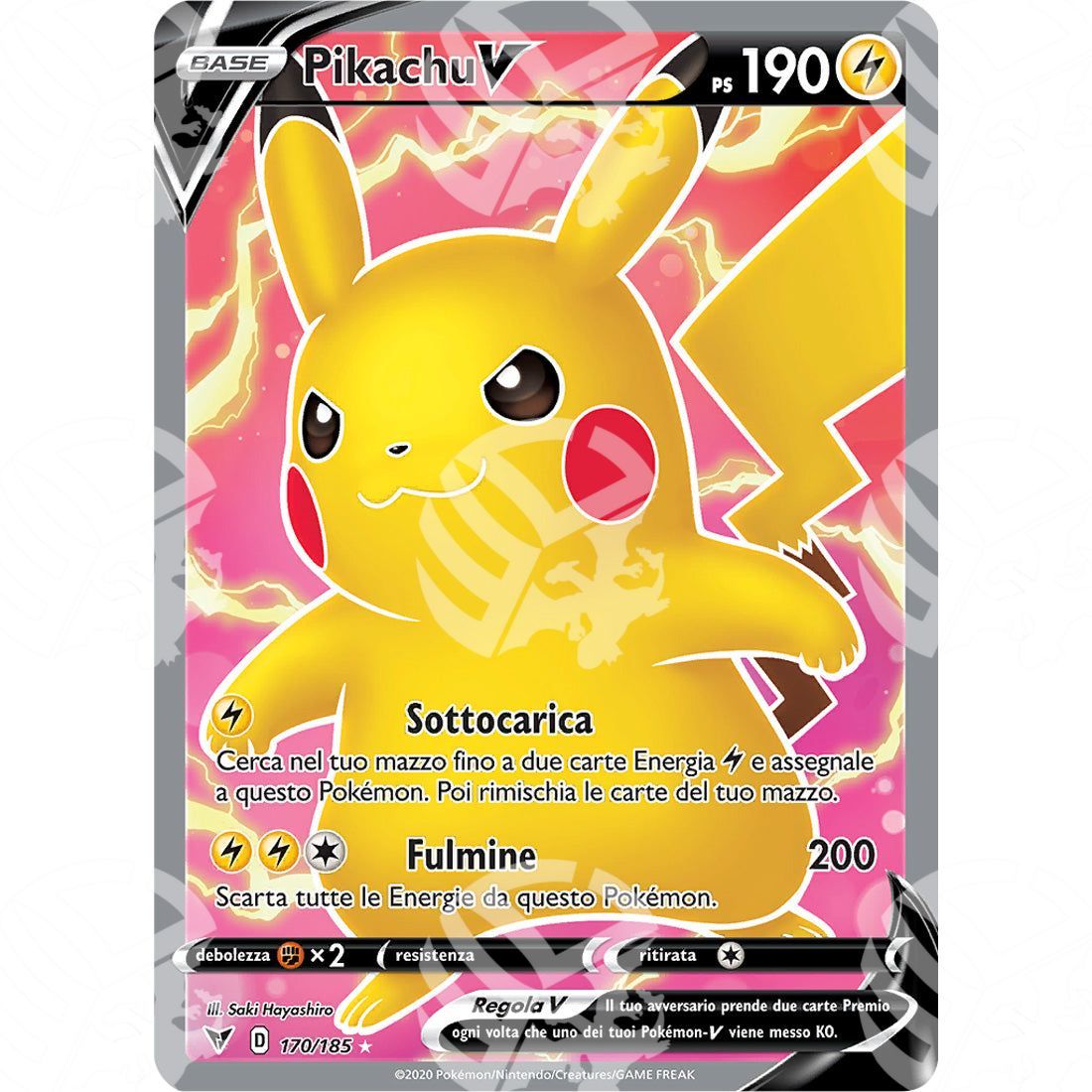 Voltaggio Sfolgorante - Pikachu V - Ultra Rare 170/185 - Warcard - Voltaggio Sfolgorante - Pikachu V - Ultra Rare 170/185 i prezzi più bassi sul mercato, solo da www.warcardshop.com! Carte singole, box, buste e mazzi.